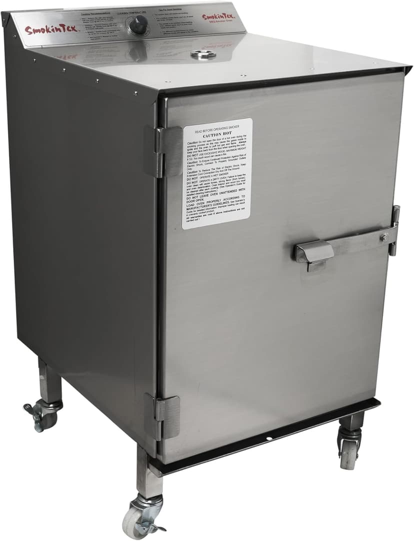 SmokinTex Pro 1400 Electric Smoker - Spacious & Insulated Stainless Steel Smoker with 700W Heating, Digital Temperature Control for BBQ, Jerky, Vegetables - Indoor/Outdoor