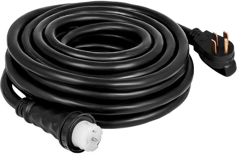 VEVOR 20 FT 50 Amp Generator Extension Cord NEMA N14-50P & SS2-50R & CS6364, STW 6/3 + 8/1 AWG 125V 250V Generator Power Cord Twist Lock Connectors