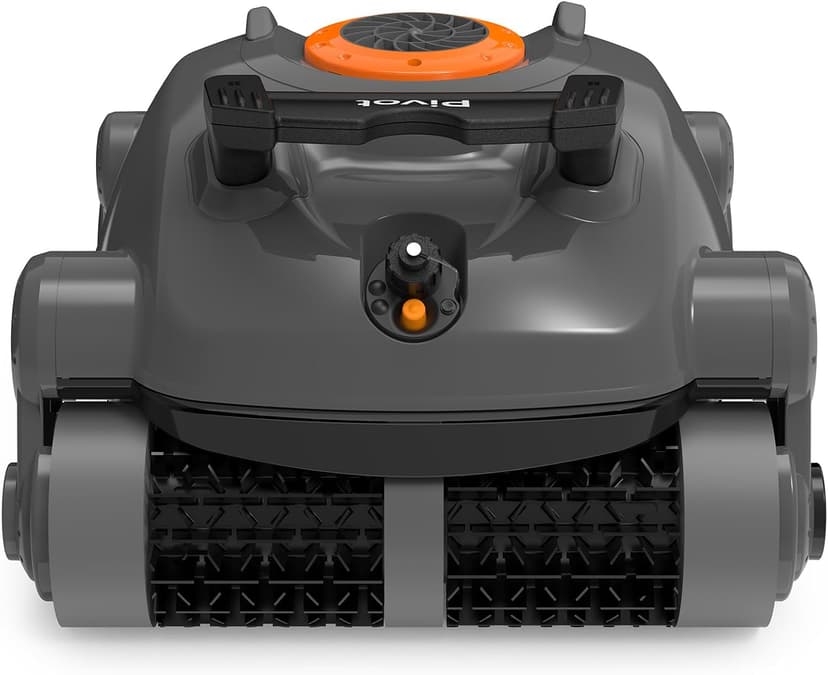 Pivot Cordless Robotic Cleaner,Wall Climbing,Extended Battery Life,Self-Parking,Automatic Pool Vacuum for Inground Pools up to 1,100 Sq.ft,Gray