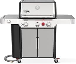 Weber Genesis S-335 Natural Gas Grill, Stainless Steel