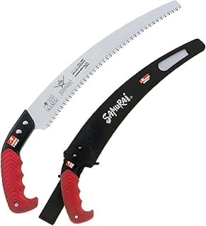 Kanzawa Samurai Ichigeki Pruning Saw 330mm C-330-LH with Ergo Grip (Orange) w/sheath Made in Japan