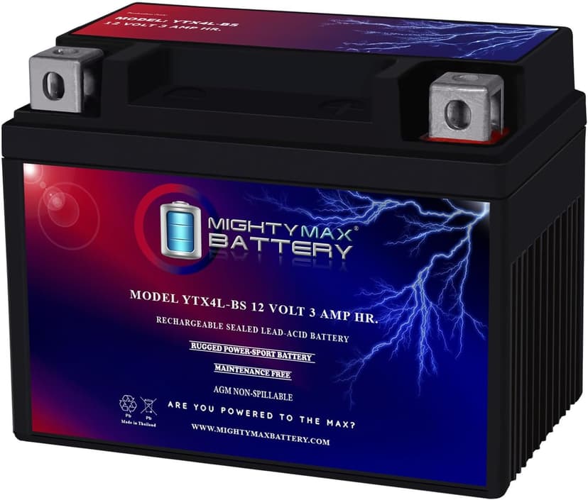 Mighty Max Battery YTX4L-BS Replacement for Snapper Push Lawnmower Walk Behind Lawn Mower