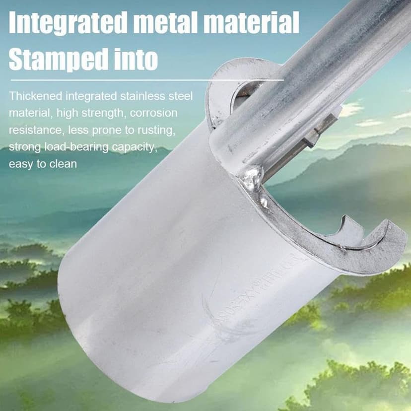 Garden Bulb Planter,Plant Seedling Transplanter,Stainless Steel Fruit Tree Transplant Drilling Tool,Bulb Planter Tool,Small Seed Planter Tool for Digging Holes to Transplanting