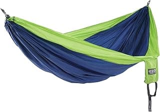 ENO SingleNest Hammock - Lightweight, 1 Person Portable Hammock - for Camping, Hiking, Backpacking, Travel, a Festival, or The Beach - Sapphire/Chartreuse