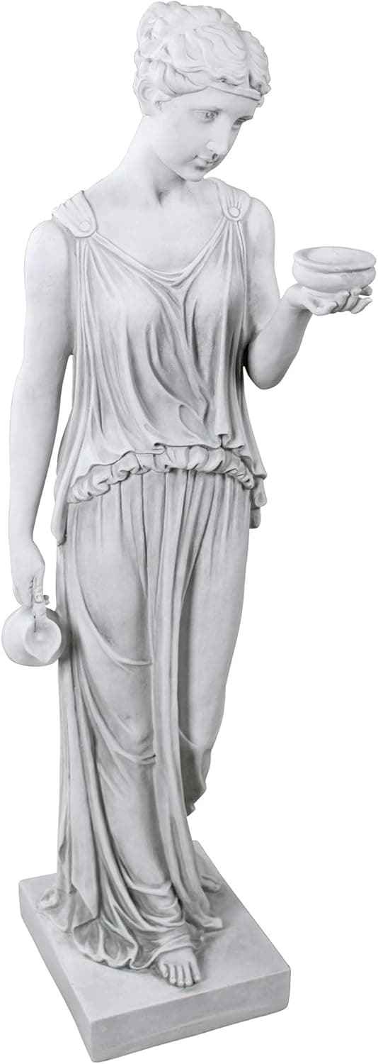 Design Toscano KY71304 Hebe of Youth Garden Statue, Large, Antique Stone