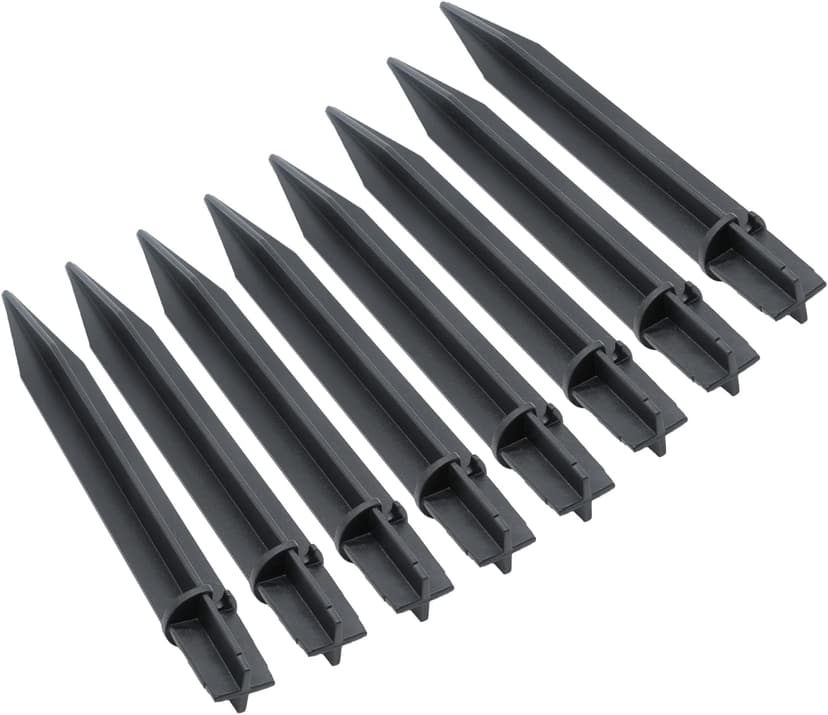 8PCS Torch Stake 8.25 Inch Pathway Light Stake Plastic Path Light Replacement ABS Plastic Stake Solar Stake for Garden,Pathway Lamps(Head Mounting Dia 0.83Inch)
