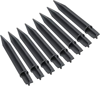 8PCS Torch Stake 8.25 Inch Pathway Light Stake Plastic Path Light Replacement ABS Plastic Stake Solar Stake for Garden,Pathway Lamps(Head Mounting Dia 0.83Inch)