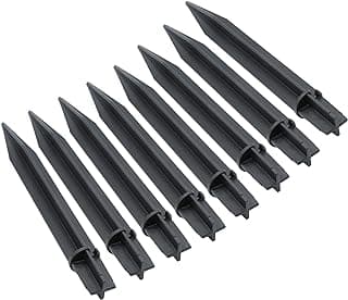 8PCS Torch Stake 8.25 Inch Pathway Light Stake Plastic Path Light Replacement ABS Plastic Stake Solar Stake for Garden,Pathway Lamps(Head Mounting Dia 0.83Inch)
