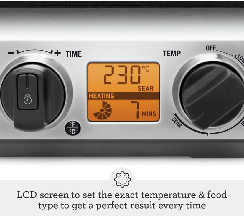 Breville BGR820XL Smart Grill, Brushed Stainless Steel