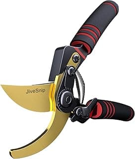 Professional Titanium Garden Shears Adjustable Opening Size- Professional Bypass Pruning Shears for Plants, Hedges, and Flowers