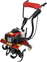 4-Stroke 63CC Gas Powered Tiller Cultivator Garden Yard Rototiller Tilling Tool Gas Tiller- Ideal for Garden, Lawn, Soil Cultivation, Weed & Digging