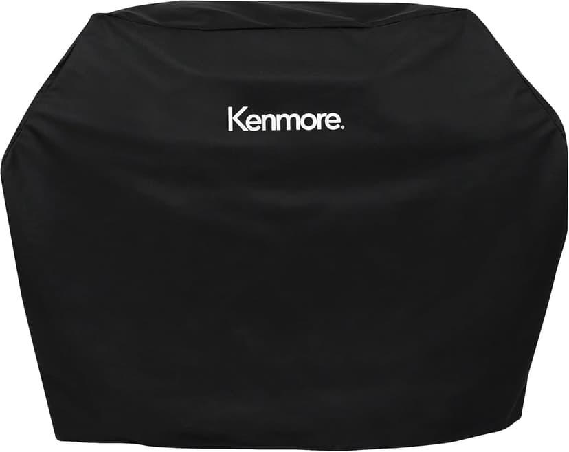 Kenmore 4 Burner Cabinet Style Propane Gas BBQ Grill with Searing Side Burner, 52000 Total BTU, Black and Copper | Kenmore Grill Cover for Outdoor Grill, 56 Inch, Waterproof
