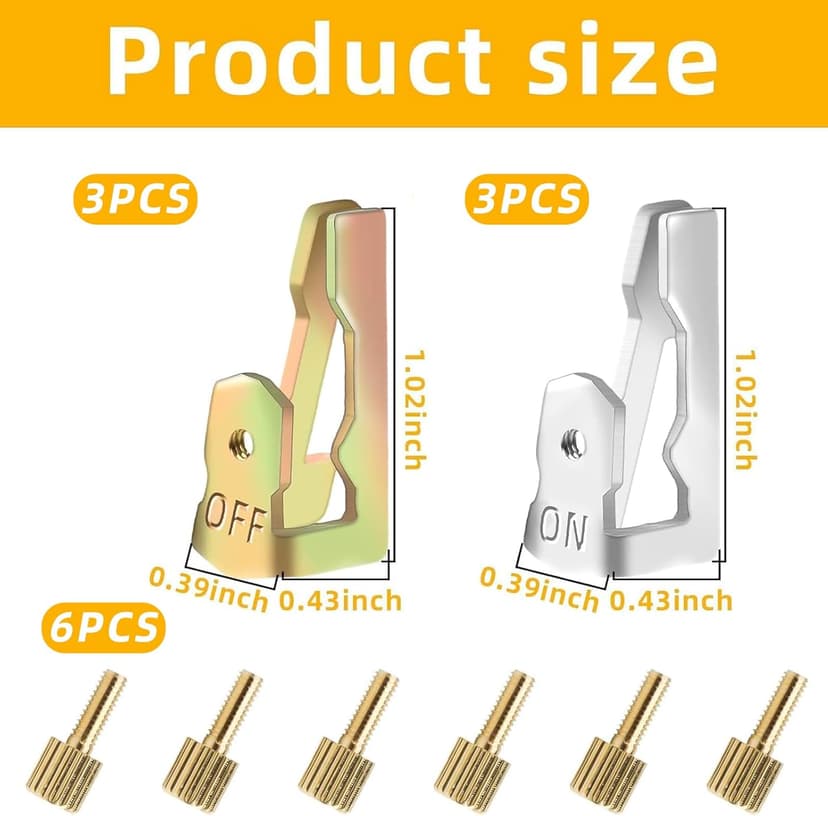 6 PCS Time Switch Replacement Trippers Kit Compatible with Intermatic 156T1978A for T100 Series Clock Dial Trippers Timers Intermatic Timer Parts, Pool Timer On Off Clip Parts