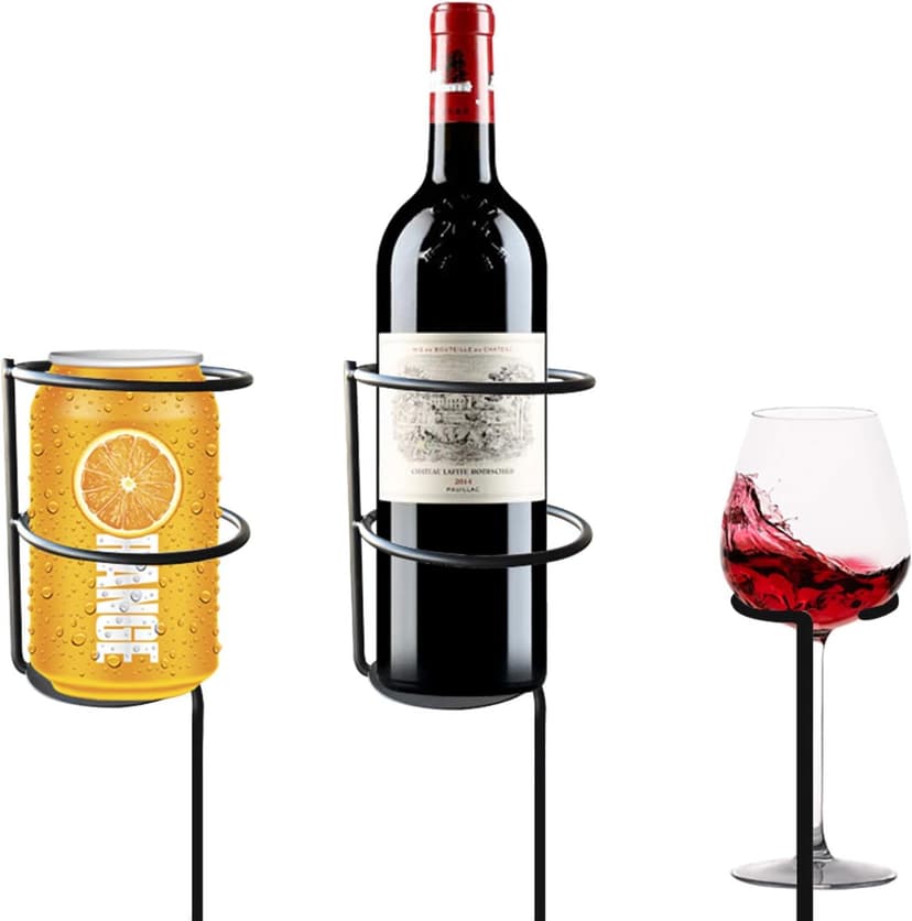 Urban Deco Heavy Duty Drink Holder Set of 7, Outdoor Yard Drink Holder Stakes, 4 Packs Plus Extra 3