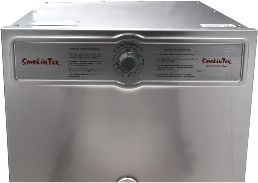 SmokinTex Pro 1100 Electric Smoker - Stainless Steel Portable Smoker with Temperature Control, Wood Chip Tray, and Meat Probe for BBQ, Jerky, Vegetables - Indoor/Outdoor Use