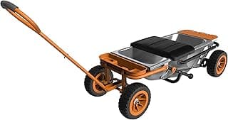 WORX Aerocart 8-in-1 Wheelbarrow / Yard Cart / Dolly + Attachable Wagon Kit