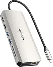 WAVLINK USB C Docking Station - Dual Monitor, Triple Display, 2 HDMI, DisplayPort, PD Charging, Ethernet, 5 USB, SD/TF Card Reader, Audio for MacBook, Dell, HP, Lenovo, Surface
