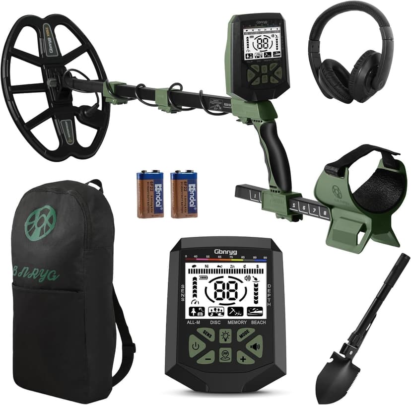 Metal Detector for Adults,12" IP68 Waterproof Search Coil with High Accuracy System,Advanced DSP Chip Technology,5 Modes with LCD Backlit Display for Beach Hunting&Jewelry Finding