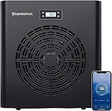 Above Ground Pool 16000 BTU Electric Pool Heater for Pools up to 5400 Gallons, Pool Heat Pump with Smart Inverter, WiFi Control Via App Swimming Pool Heater, Titanium Heat Exchanger, 110V