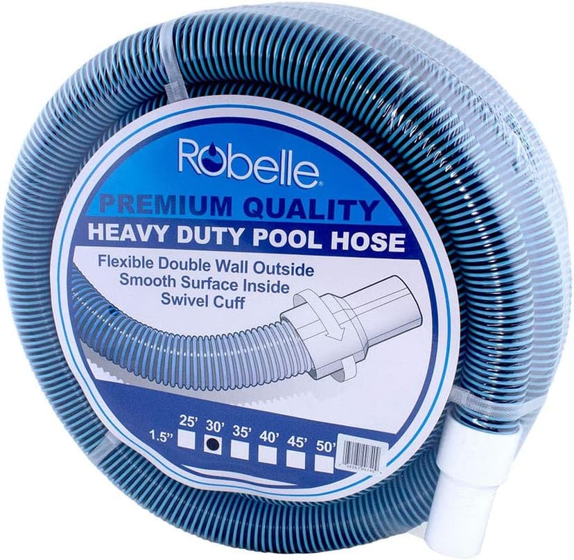 Robelle Premium 730H Swimming Pool Vacuum Hose, 30' x 1-1/2"