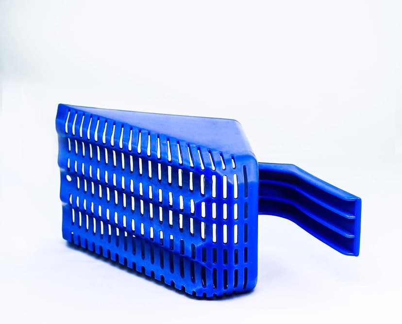 AQUA KT Aquarium Gravel Sand Shovel Scoop Cleaner Blue for Fish Tank Cleaning Tool