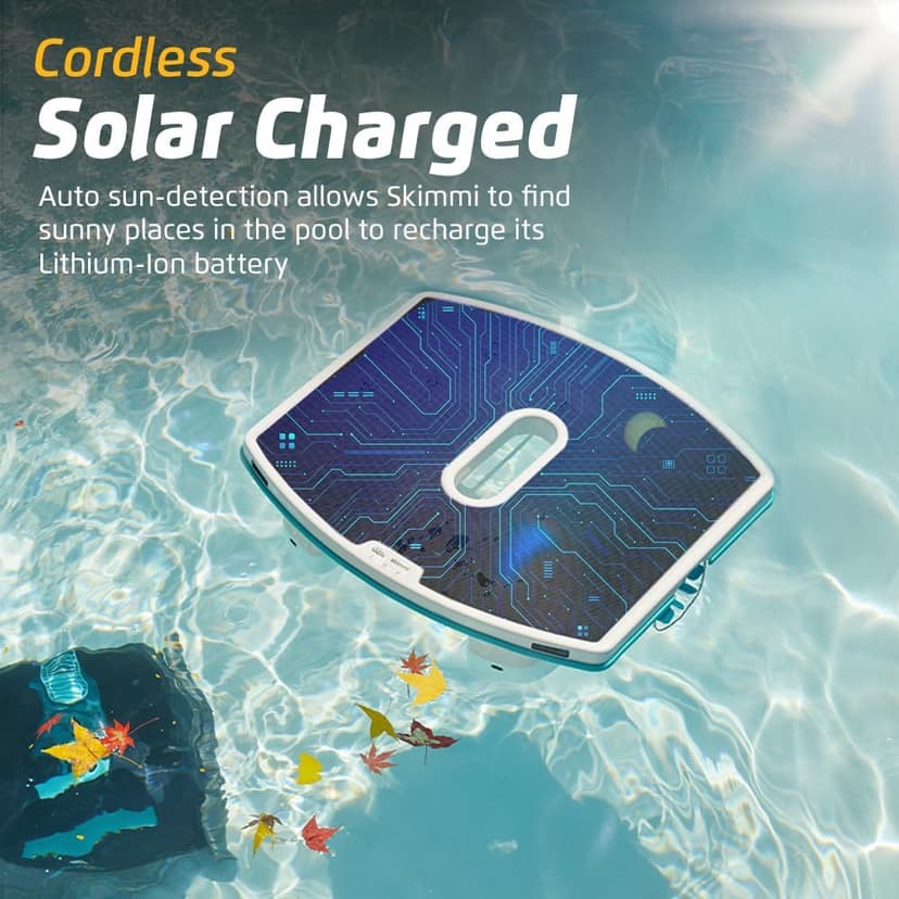 Dolphin Liberty 200 and Skimmi Cordless Robotic Pool Cleaning up to 33 FT - Wall Climbing Scrubber