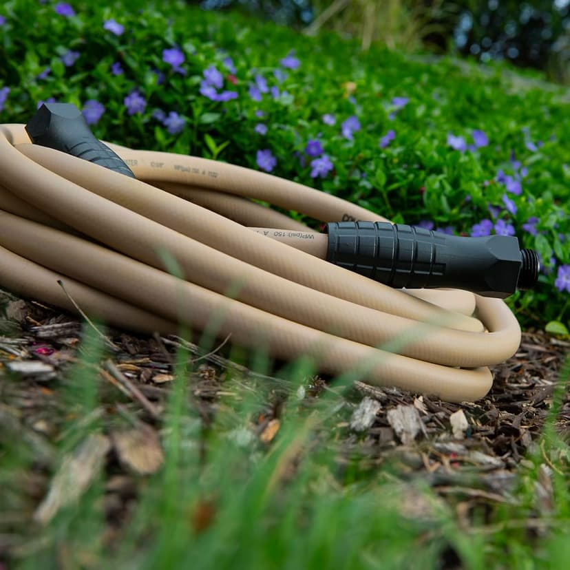 Flexzilla Colors SwivelGrip Garden Hose 5/8 in. x 50 ft., Lightweight All-Weather Water Hose, Durable and Flexible, Leak-Free Connections, Brown Mulch