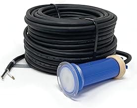 1.5 Inch Pool Light for Inground Pool with 100 Foot Cord - Swimming Pool Light Fixture, Replacement Pool LED Lights - Direct Replacement for Pentair GloBrite - Lifetime Replacement Program