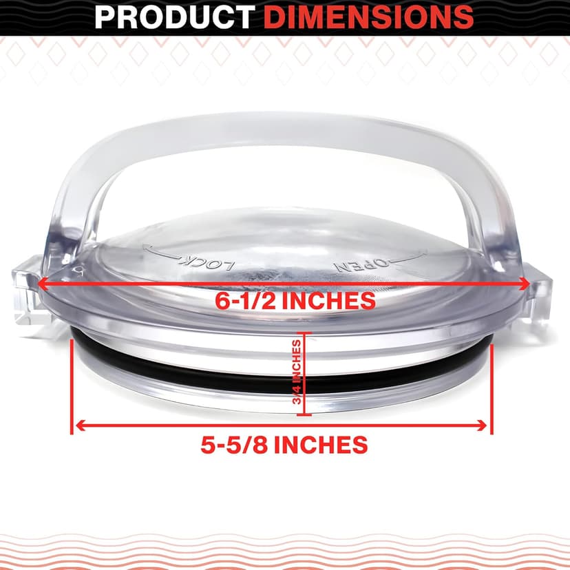Swimables Pump Lid and Lid Oring Compatible with Hayward Powerflo SPX1500D2A | Pro Grade Pump Lid Made to Work with Hayward Pump Parts | Excellent Hayward Pump Lid Replacement | Oring Included