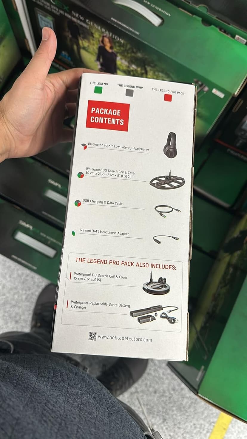 Nokta The Legend Metal Detector, Waterproof Detector for Adults with 12" Coil