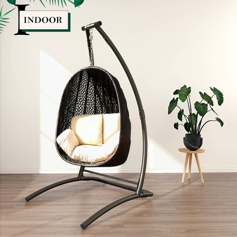 G TALECO GEAR C-Type Hanging Hammock Chair Stand, Heavy Steel Swing Chair Stand, Suitable for Indoor and Outdoor Swing Frame (Seat not Include