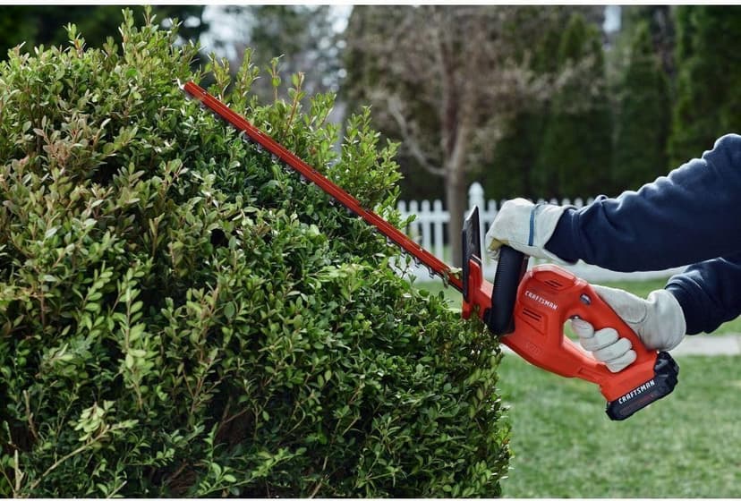CRAFTSMAN V20 Cordless Hedge Trimmer, 20 inch, Battery and Charger Included (CMCHT810C1)