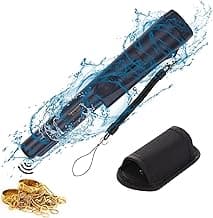 Metal Detector Pinpointer,Fully Submersible Waterproof IP68 Handheld Pin Pointer Wand, Search Treasure Pinpointing Finder Probe with 9V Battery for Adults, Kids… (Black)