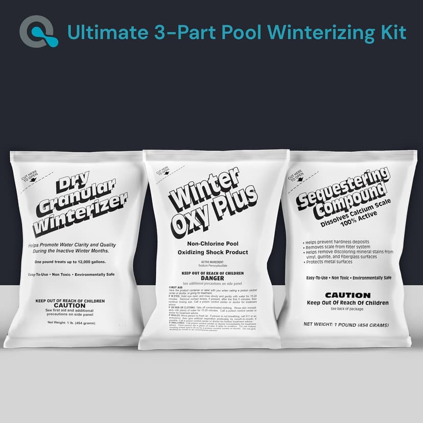 AquaDoc Pool Winterizing Kit - Above & Inground Pool Closing & Opening Made Easy - Up to 24,000 Gallons