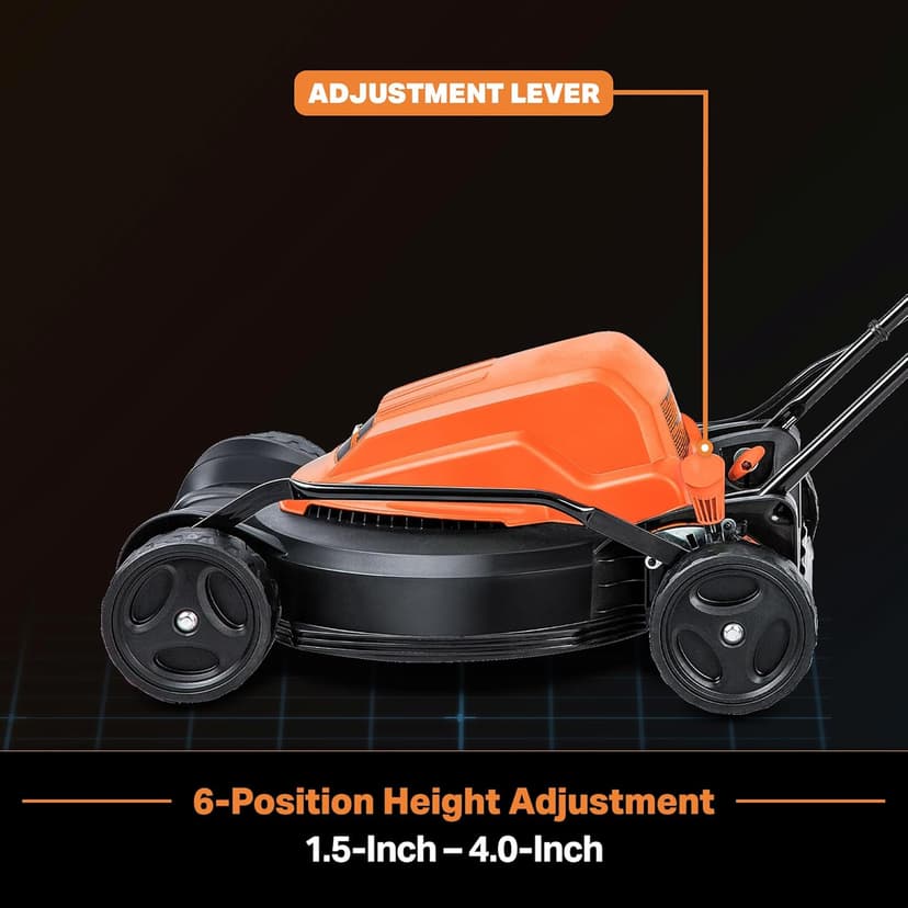 LawnMaster ME1218X Electric Lawn Mower 12AMP 19-Inch