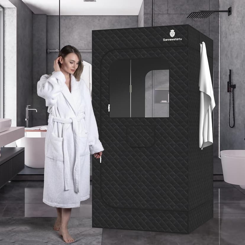 Portable Home Spa - Person Steam Sauna Tent with Quick Heat (1600W), Smart Remote & Leak-Proof Design - Sauna Box with FCC Certified Relaxation in 10 Minutes, (70.9"x 35.4"x 35.4")