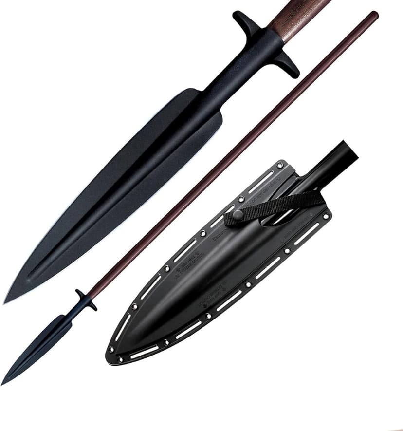 Cold Steel Medium Carbon SK 5 Steel Boar Hunting Spear with Secure Ex Sheath