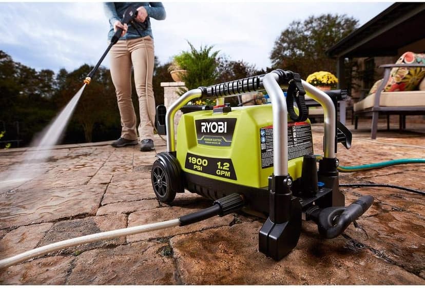 RYOBI RY1419MTVNM 1900 PSI 1.2 GPM Cold Water Wheeled Electric Pressure Washer