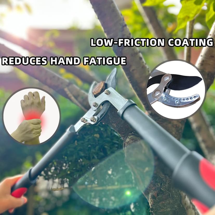 Lopper Heavy Duty Branch Cutter Tree Clippers with Compound Action, Chops Thick Branch Ease, Garden Loppers Pruning, 18 Inch Tree Trimmer with 1.6” Clean Cut Capacity (18 Inch)