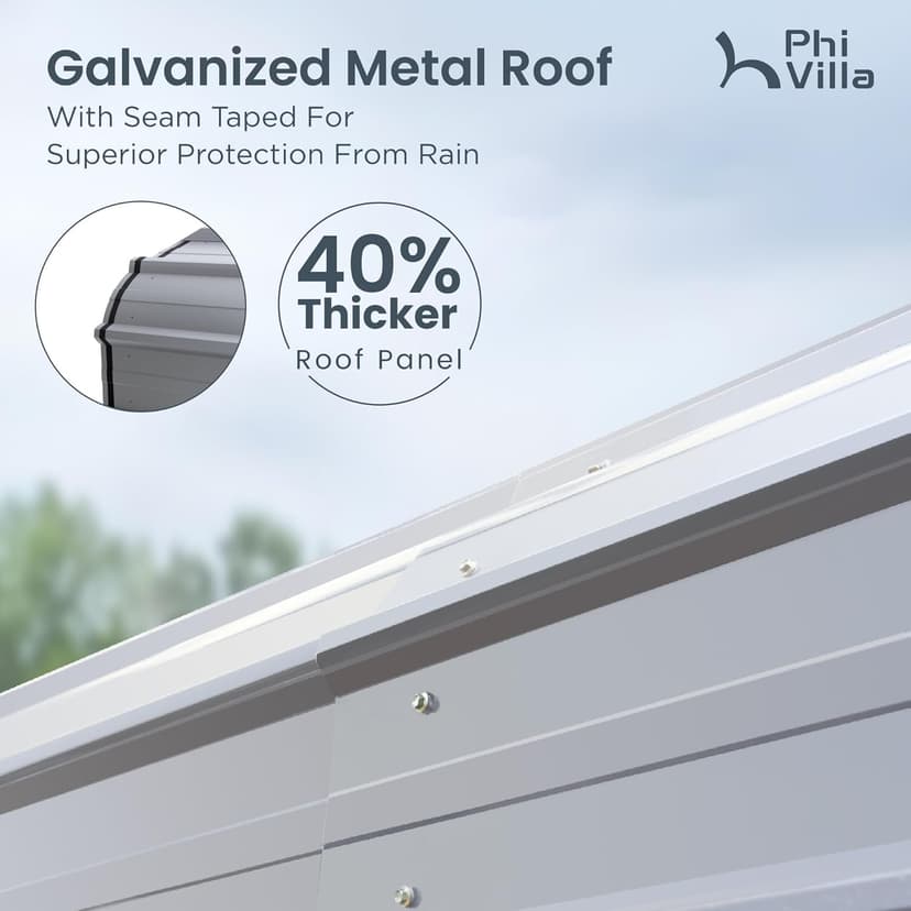 PHI VILLA 20 x 30-ft Carports, Durable Portable Garage Carport Canopy Car Tent