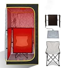 Portable Infrared Sauna, Full Size Far Infrared Sauna, One Person Sauna Tent, Separate Heating Foot Pad and Portable Sauna Chair Home Saunas for Relaxation Detox