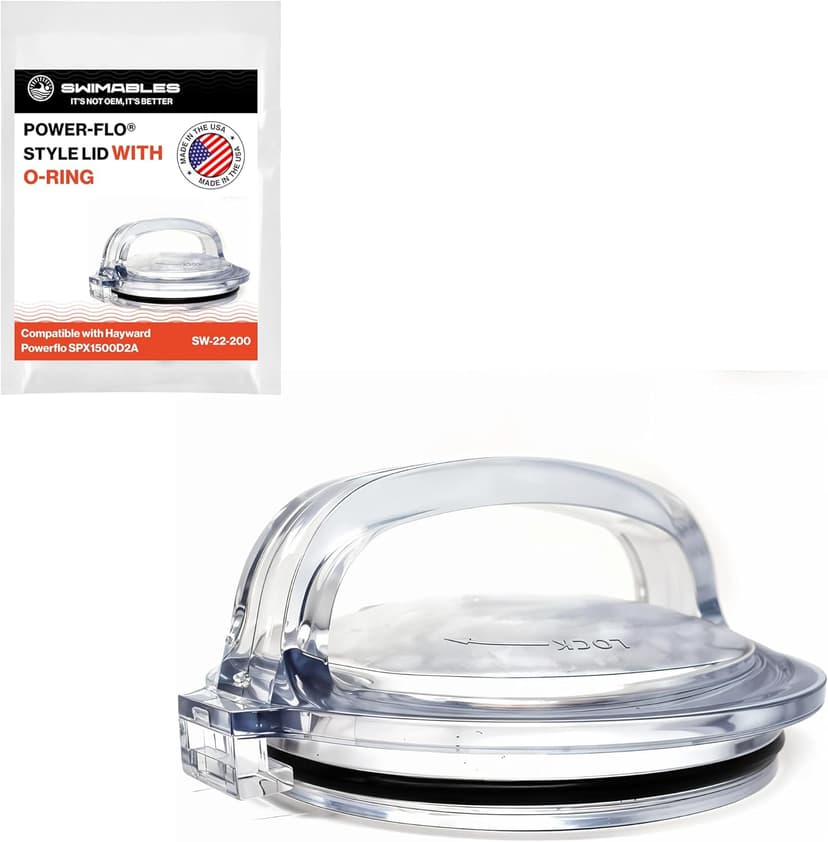 Swimables Pump Lid and Lid Oring Compatible with Hayward Powerflo SPX1500D2A | Pro Grade Pump Lid Made to Work with Hayward Pump Parts | Excellent Hayward Pump Lid Replacement | Oring Included
