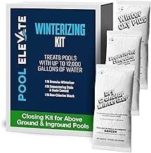 Winter Closing Kit - Winterizing for Above Ground & In-Ground Pools up to 12,000 Gallons: Protect Your at The end of Season with Our 3-in-one Maintenance