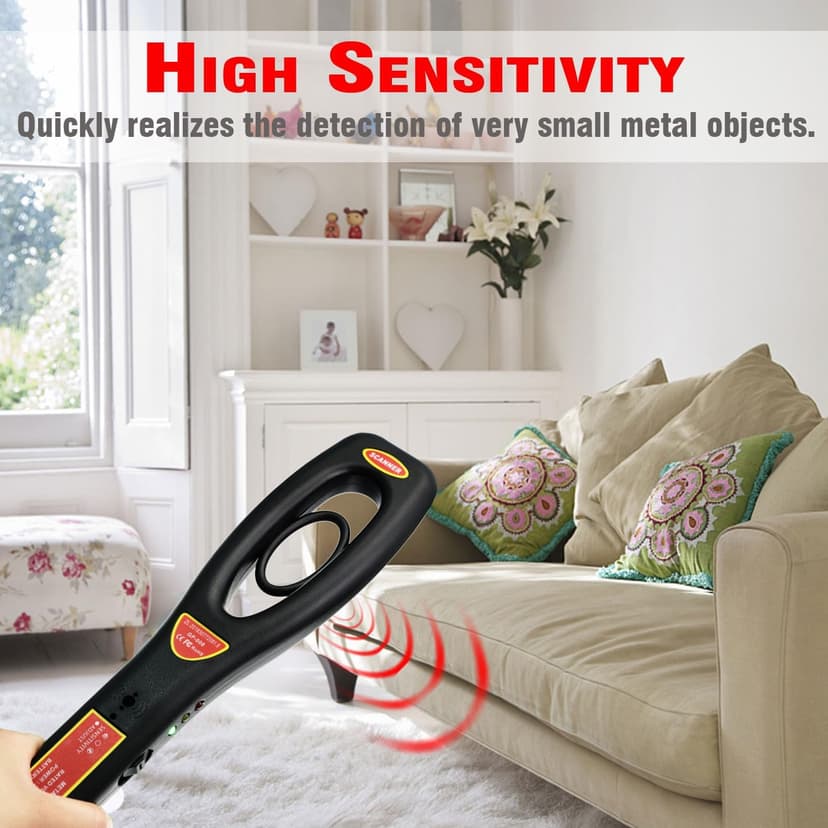 Hand Held Metal Detector,V·RESOURCING Portable High Sensitivity Metal Detector,for Security Inspection,Detecting Electronic Product, Metal Object