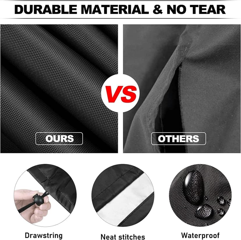Grill Cover Fit for George Foreman 12-Serving Indoor/Outdoor Rectangular Electric Grill GFO201R,24"X10"X17"