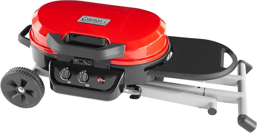 Coleman RoadTrip 225: Portable Propane Grill, Gas Grill with Push-Button Start, Foldable Legs & Wheels, Side Table, and 11k BTUs