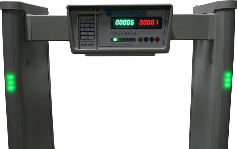 Defense Pro Walk Through Metal Detector, Security Metal Detector 6 Zone