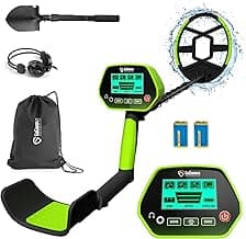 GoGonova Metal Detector for Adults & Kids, Kids Metal Detector, Waterproof Metal Detectors with High Accuracy Lightweight 8" Search Coil, All Metal & Disc Modes for Junior & Youth Gold Detector