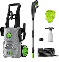 Pressure Washer, 4200PSI 2.6 GPM Power Washer with Foam Cannon 23FT Hose PATOOLIO Electric High Pressure Washer for Fences, Patios, Decks, Patios and Cars Powerwasher