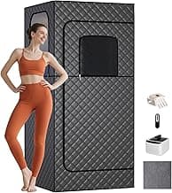 TOREAD Portable Steam Sauna Tent for Home, Full Size Sauna Box Portable Sauna for Home, 9 Adjustable Heat Levels, Fast Heating & Foldable Design for Relaxation & Detox